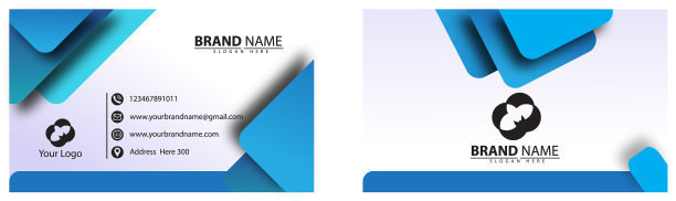 文具的名片图片下载