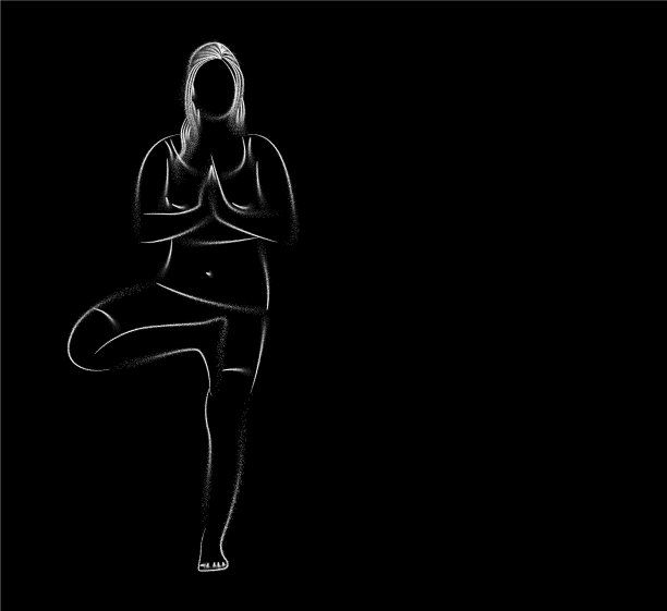 女子练习瑜伽姿势6月21日图片下载