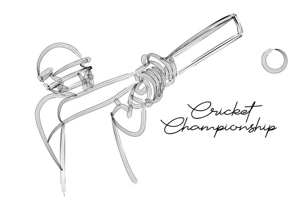 抽象的彩色图案与击球手和投球手图片下载