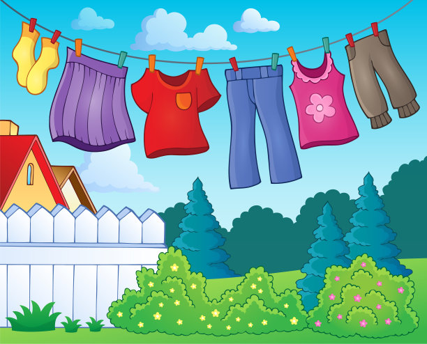 服装上的服装线主题形象图片下载