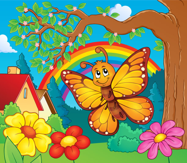 快乐蝴蝶主题图3图片下载