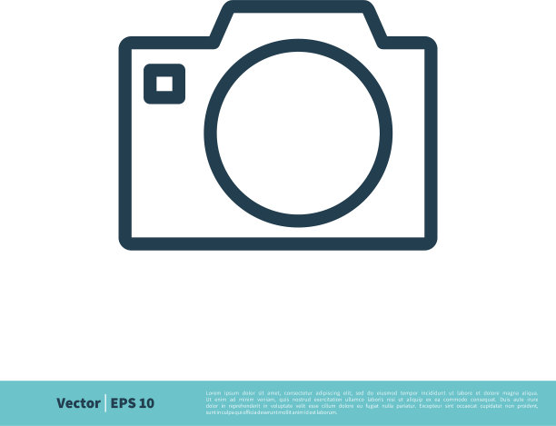 照片相机图标logo设计eps 10模板图片下载