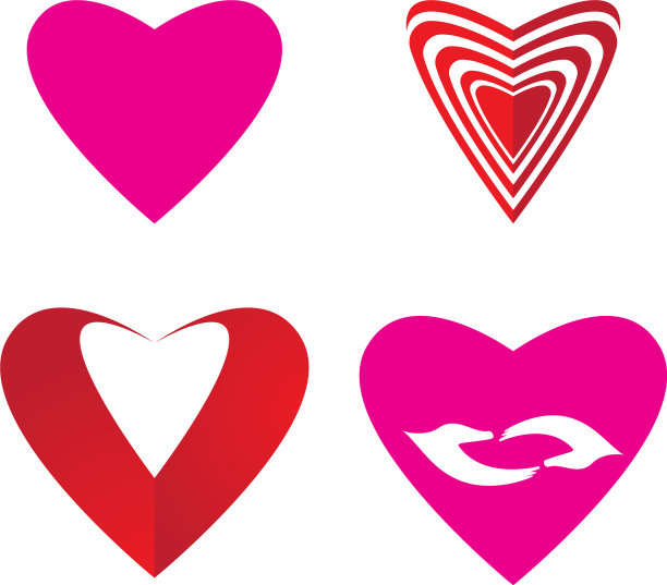 心标志模板图片下载