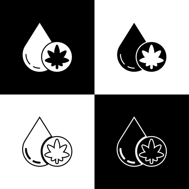 集医用大麻或大麻叶橄榄油图片下载