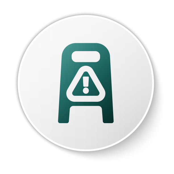 绿色湿地板，正在清洁图标图片下载