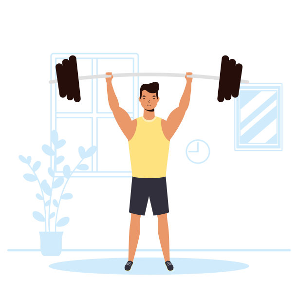 男子在举重运动活动中练习举重图片下载