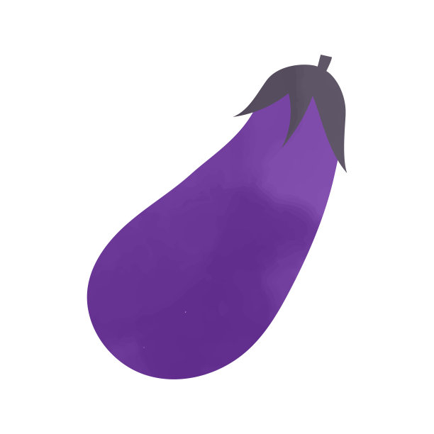 矢量插图的新鲜茄子在白色的背景图片下载