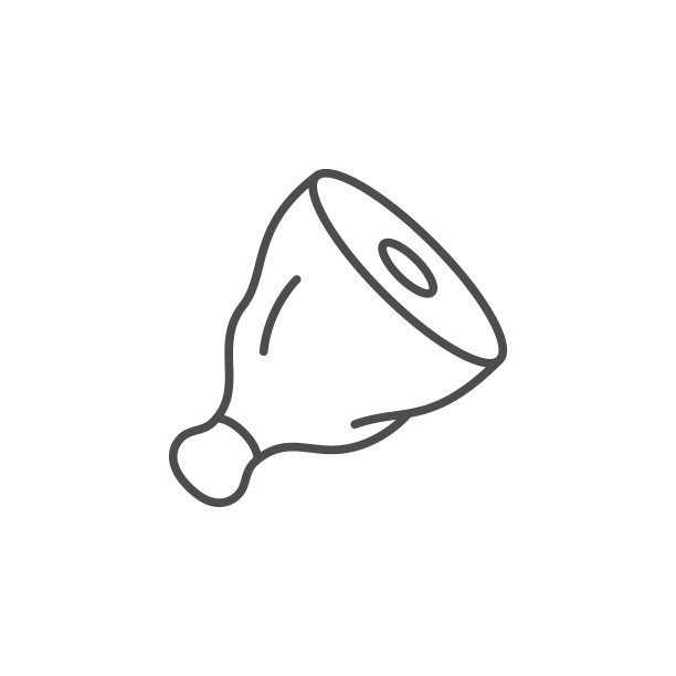 肉腿线条轮廓图标图片下载