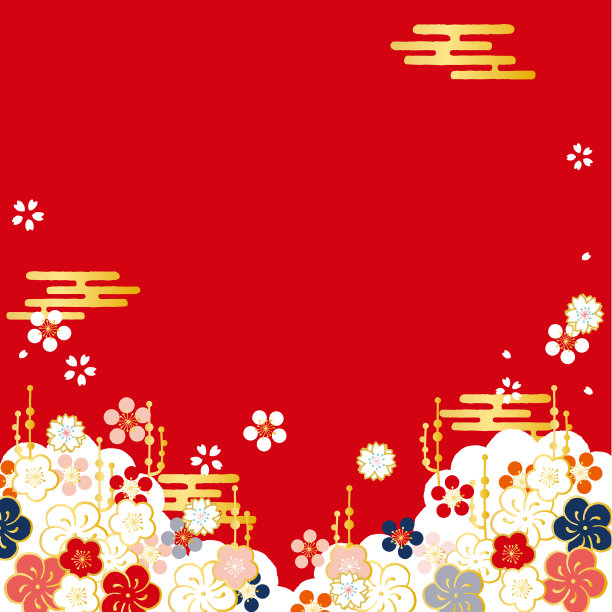 梅花背景矢量图图片下载