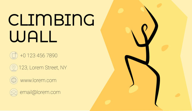 矢量平面插图布局，名片模板的标准尺寸。图片下载