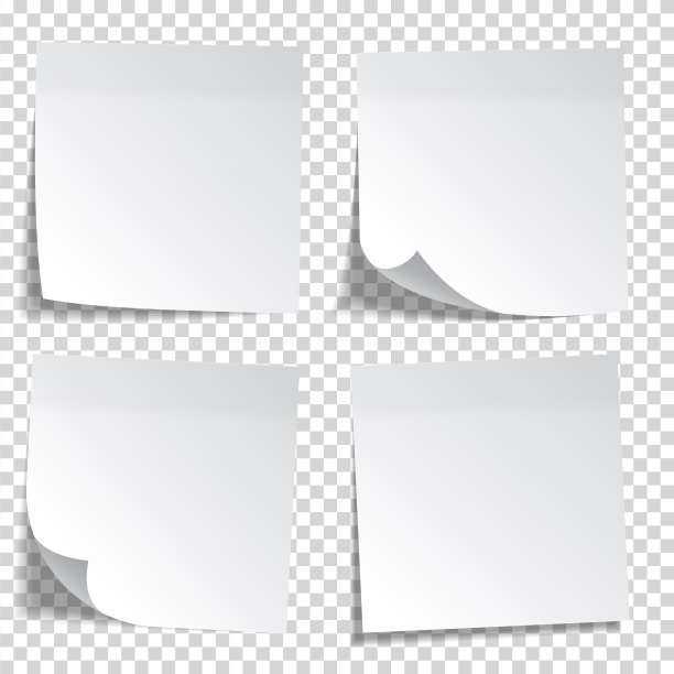 现实的便利贴。白皮书。消息在信纸上。提醒。Eps10向量图片下载