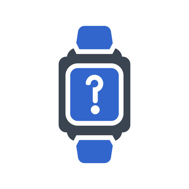 智能手表图标上的问号图片下载