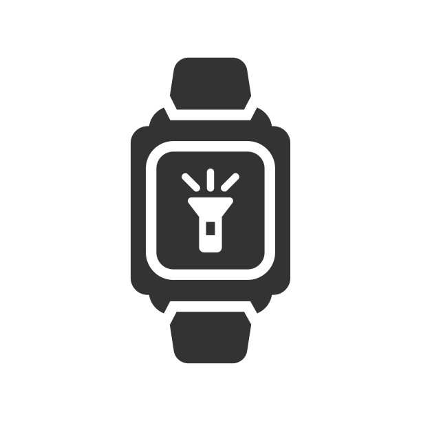 智能手表图标上的手电筒图片下载