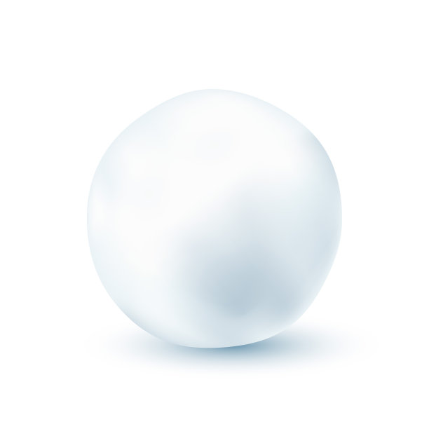 雪球孤立在白色背景上。冷冻冰球。圣诞节或新年的冬季装饰。向量雪图片下载