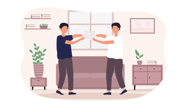 白人男人有冲突和撕纸图片下载