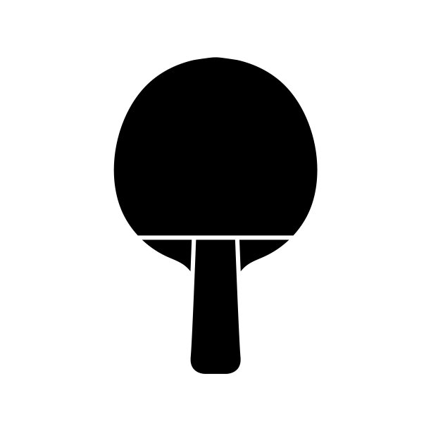 乒乓球图标，标志孤立在一个白色的背景图片下载