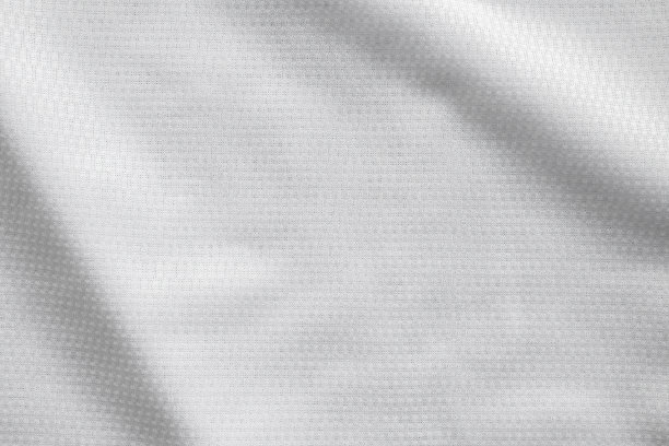 白色运动服面料足球运动衫纹理背景图片下载