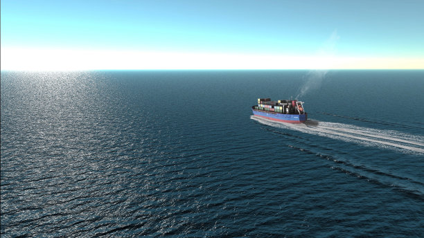 海上货轮集装箱鸟瞰图图片下载