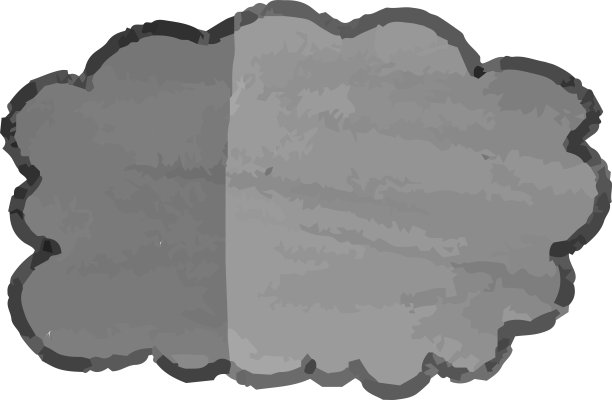 水平圆形框架与单色水彩纹理图片下载