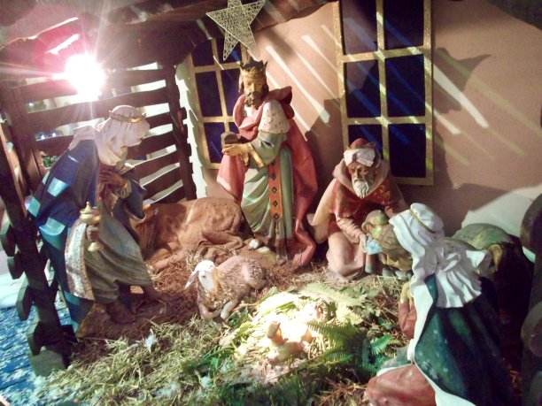 圣诞马槽图片下载