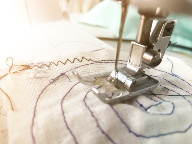 特写缝纫机图案纹理背景。图片下载