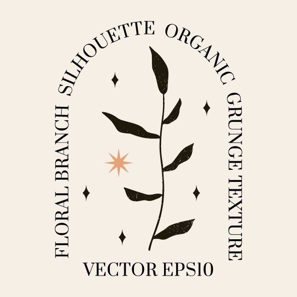 矢量波霍纹理轮廓单色绘图图片下载