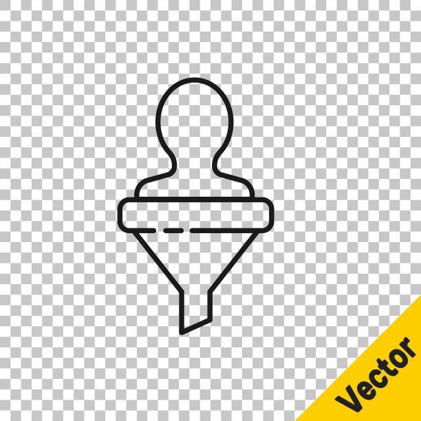 黑线猎头图标孤立在透明背景上。商业目标或就业标志。为企业提供人力资源和招聘服务。向量图片下载