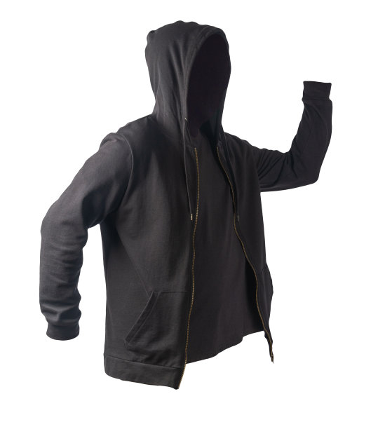 运动衫与铁拉链与帽衫和t恤孤立的白色背景。运动风格图片下载