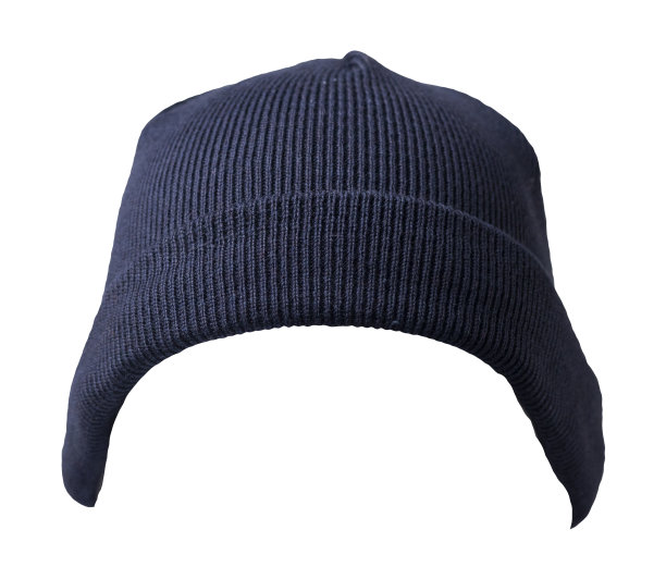Docker编织帽孤立的白色背景。时尚的说唱歌手的帽子图片下载