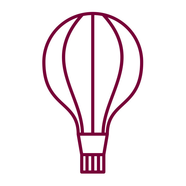 气球图标平坦的轮廓图片下载