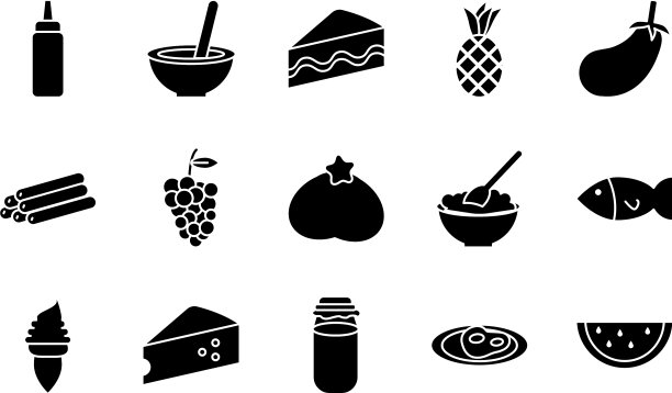 食品和饮料图标合集图片下载