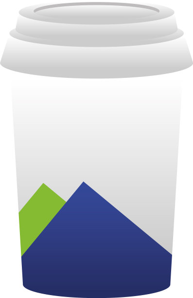 饮料杯和绿色和紫色文具图片下载