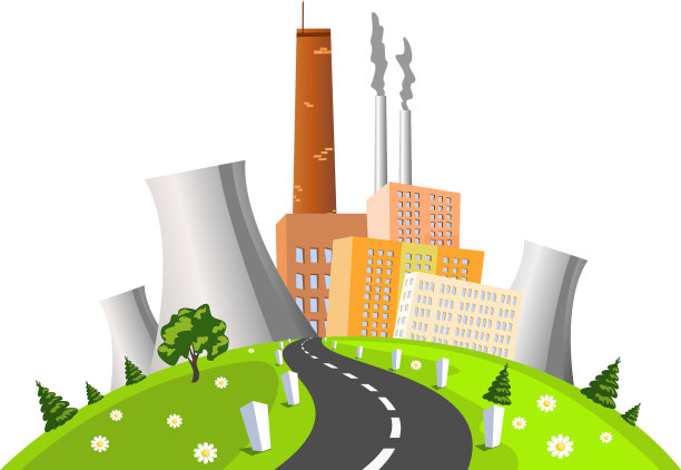 工厂发电厂图片下载