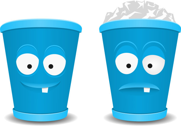 有趣的回收垃圾箱图片下载