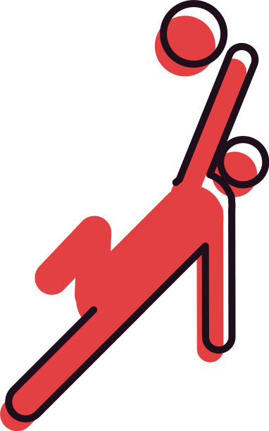 足球运动员与球线和填充样式的图标图片下载