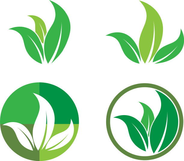 绿叶标志图片下载