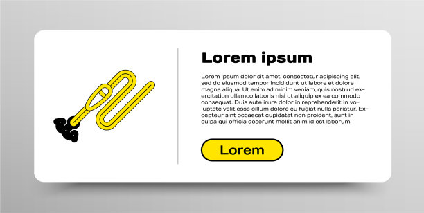 带钩和浮标图标的钓鱼线图片下载