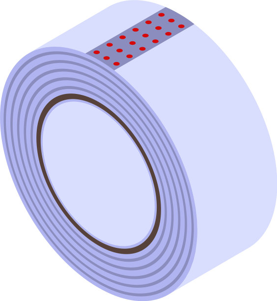 透明透明胶带图标等距风格图片下载