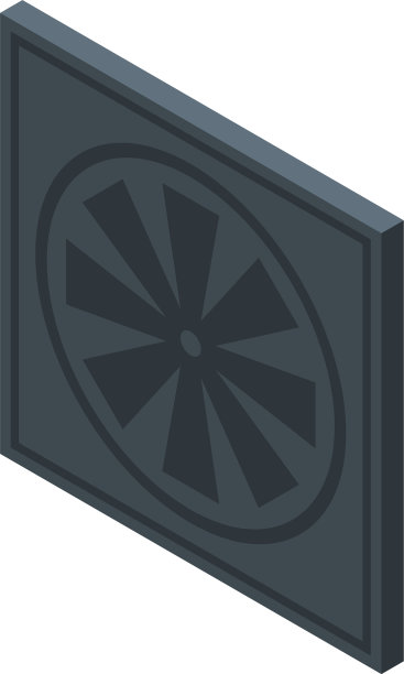 通风图标等距风格图片下载