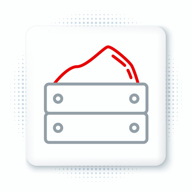 线木箱与收获图标隔离图片下载