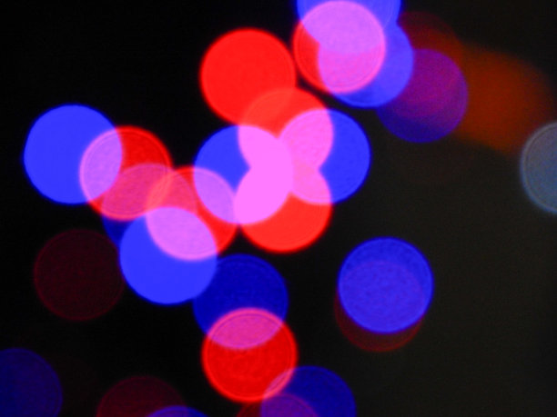 散景的圣诞彩灯图片下载