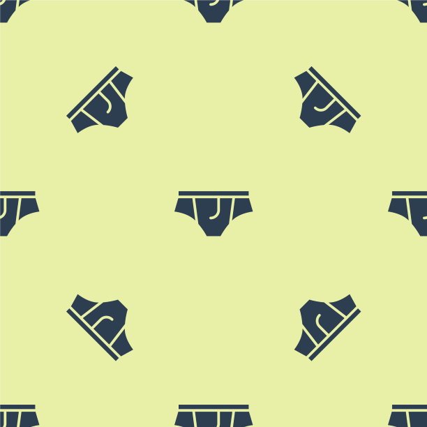 蓝色内衣图标隔离无缝图案上图片下载