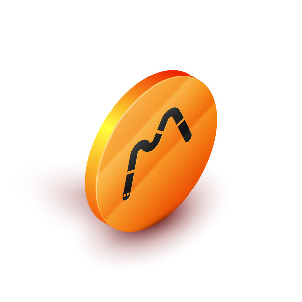 等距的果冻虫糖果图标孤立在白色图片下载