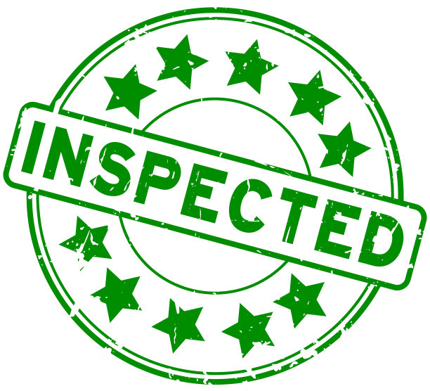 Grunge绿色检查与星图标回合图片下载