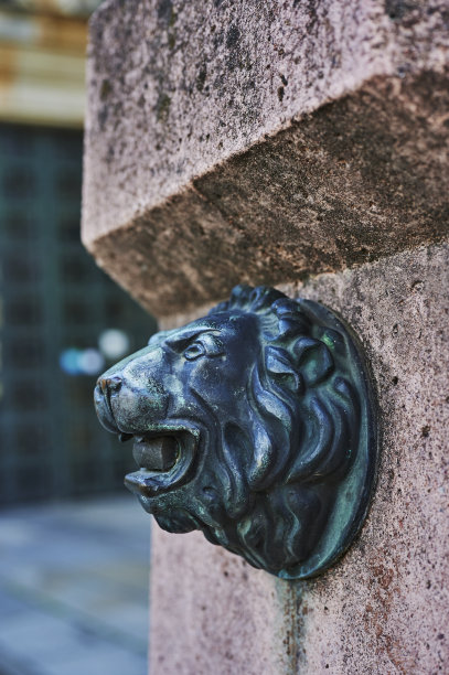 柏林宪兵市场一座古典建筑上的装饰。图片下载