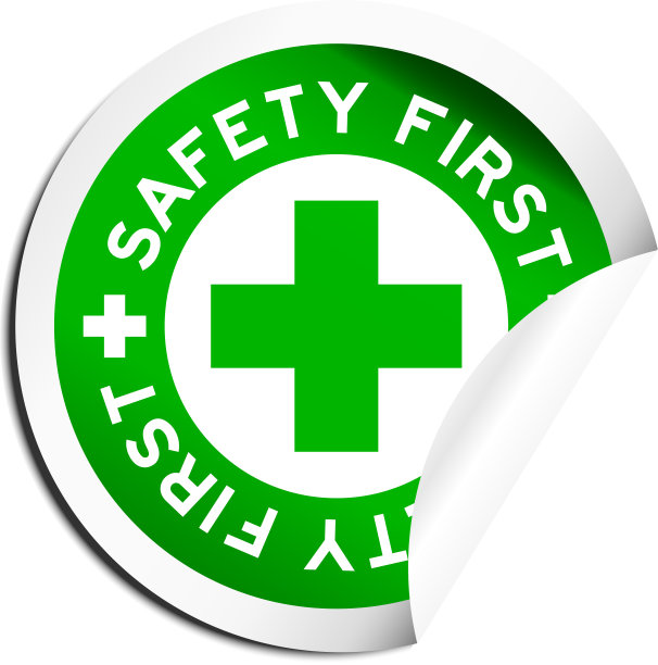 安全第一字撕掉绿色贴纸就白了图片下载