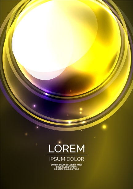 发光的霓虹灯，闪亮的透明气泡玻璃图片下载