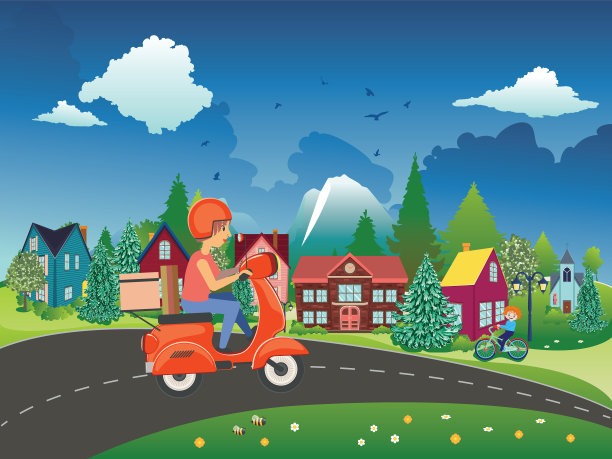 镇上的斯库特女孩图片下载