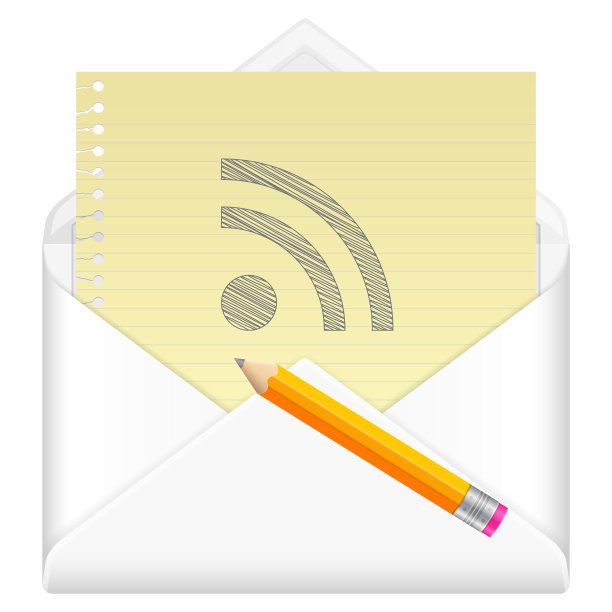 信封与绘图RSS符号图片下载