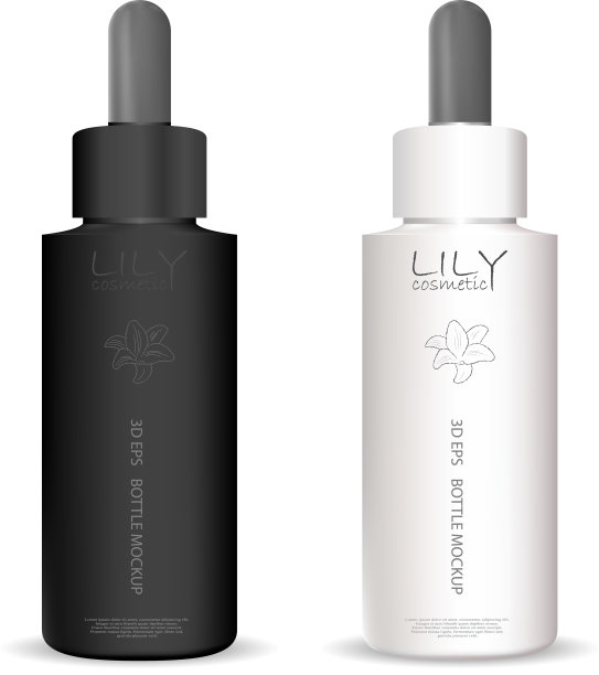 滴管瓶设置化妆品或医疗产品图片下载